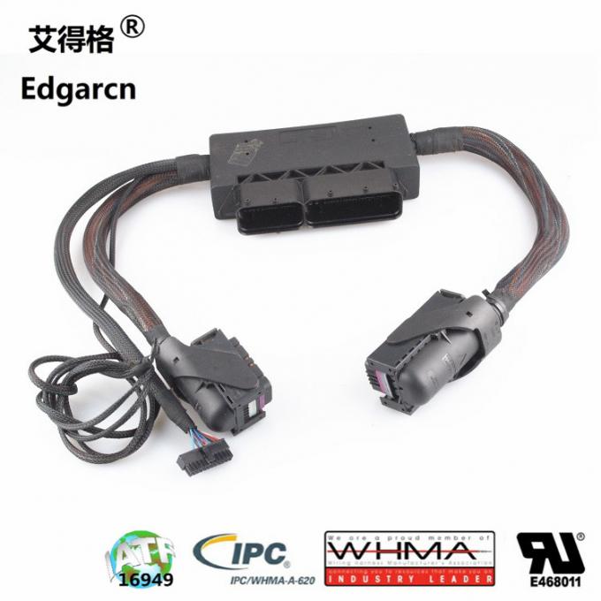 Black Bosch Wiring Harness , Ecu Engine Cable Harness Assembly Iso9001
