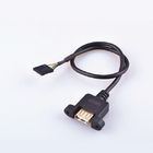 2 Ears Data Transfer Cable , Usb 2.0 A Type Female Plastic Injection Molding