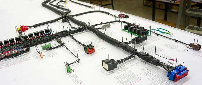 flat custom made automotive wiring harness length 100mm with idc Automotive Vacuum Pump edgar eight connector flat cable assembly flat custom made automotive wiring harness