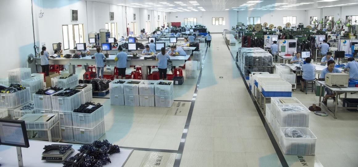 China Edgar Auto Harnesses LTD. factory production line