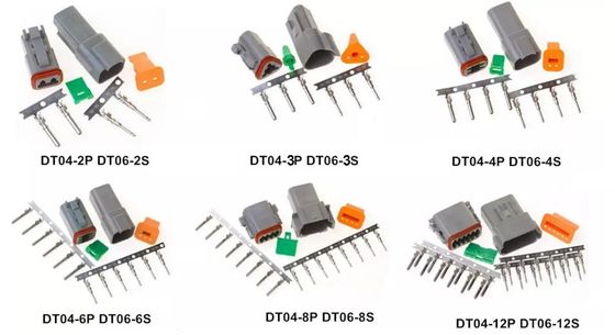 Dutsch Waterproof 4 Pos Dt04-4p Over Molded Single Ended Cable Assembly