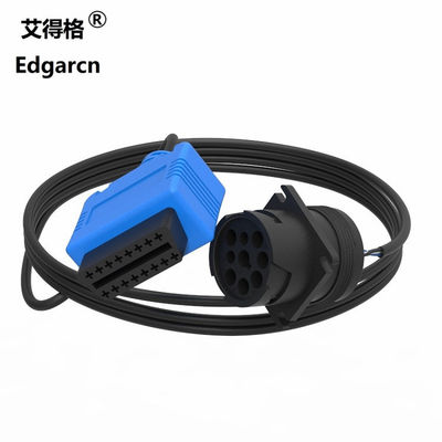 Blue / Green Custom Wiring Harness For Trucks , Ip68 9 Pin Deutsch Cable