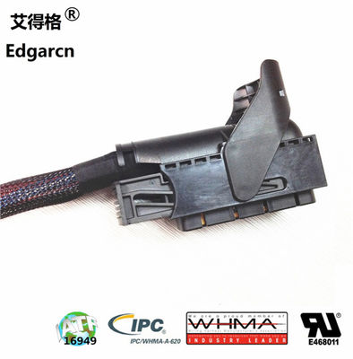 Black Bosch Wiring Harness , Ecu Engine Cable Harness Assembly Iso9001 Approval