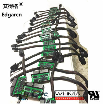 Black Bosch Wiring Harness , Ecu Engine Cable Harness Assembly Iso9001 Approval