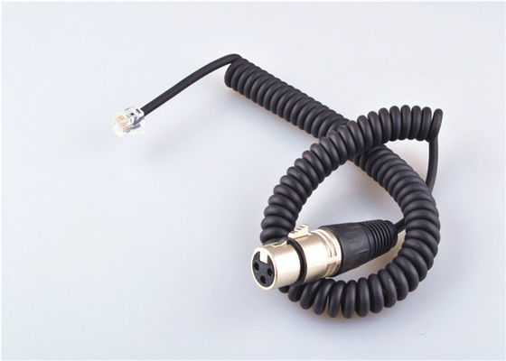 Oem Coiled Electronic Wiring Harness Data Communication Cable With Ul Approved