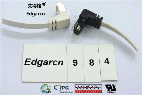 Pvc Material Cat5e Utp Cable Rj45 Plug With Customized Length / Color