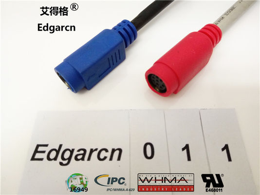 Data Transfer Din Power Cable , Industrial Custom Cable Assemblies Rj45 Cat5 Male