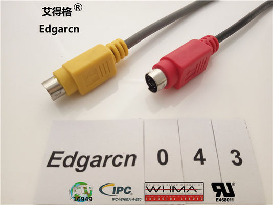 Data Transfer Din Power Cable , Industrial Custom Cable Assemblies Rj45 Cat5 Male