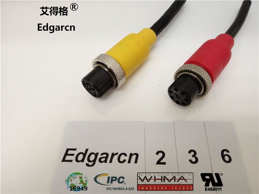 Injection Molding Custom Wire Assemblies Din Power Cable With Oem / Odm Service