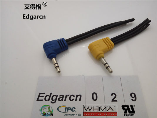 Iatf16949 Data Communication Cable , Right Angle 8p / 8c Cat5 Ethernet Cable