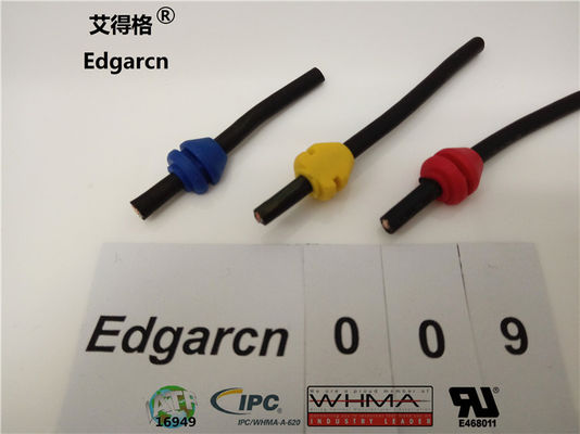 Over Molded Custom Wire Assemblies Cord Strain Relief With Customized Color