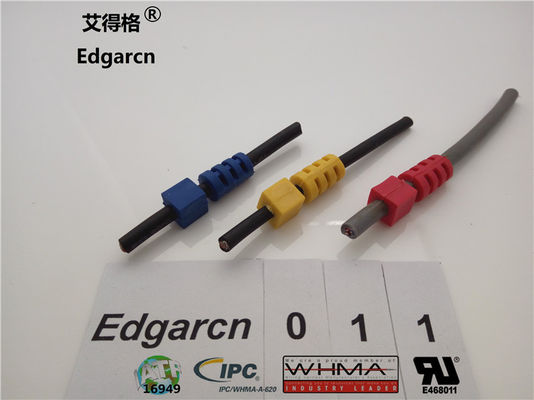 Over Molded Custom Wire Assemblies Cord Strain Relief With Customized Color