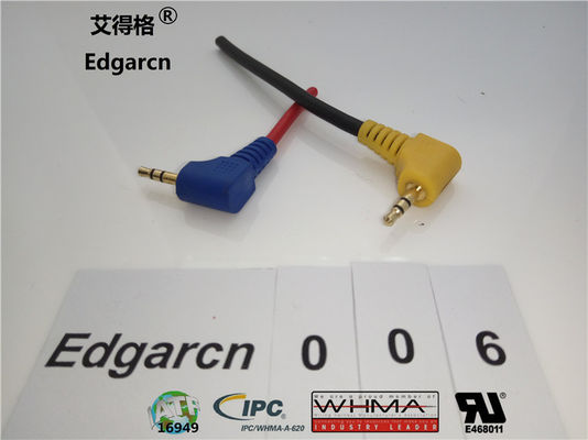 Black Blue Yellow Overmolded Strain Relief With Iso9001 Ul Certification