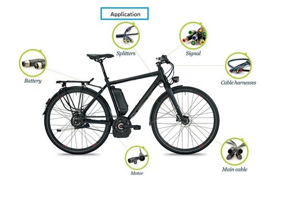 M6 Circular Connector Cable Assembly For Electric Bicycle Connectors Assembling