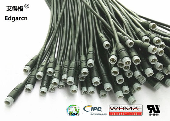 M6 Circular Connector Cable Assembly For Electric Bicycle Connectors Assembling
