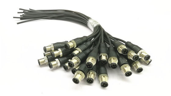 High Voltage 300v Circular Connector Injection Mold Gold Plated
