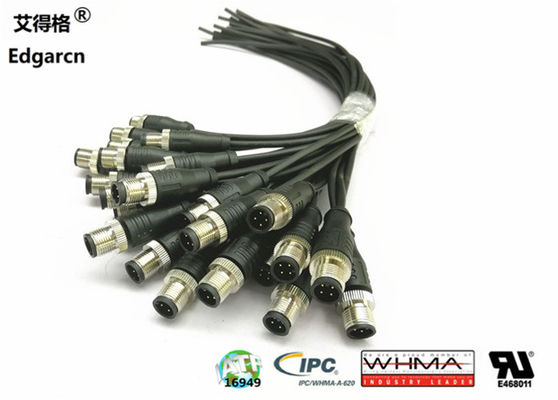 Waterproof Circular Power Connector Cable Assembly Custom Molded Cable Assemblies 22AWG