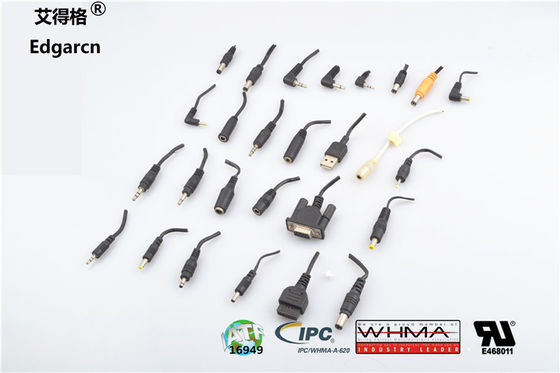 101mm - 500mm Dc Power Cable Injection Molding Customized For Game Machine