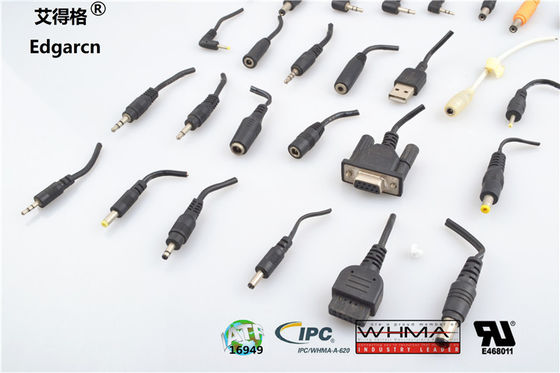 Industrial Custom Cable Assemblies Dc Power Cord Cable Cigarette Ce Rohs Listed