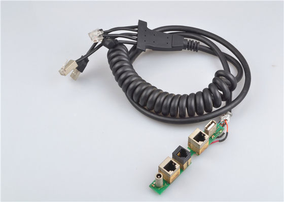 2 Ears Data Transfer Cable , Usb 2.0 A Type Female Plastic Injection Molding
