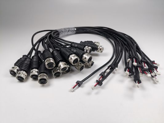 M12 Sensor Cable Assembly Length Customized Application For Data Cable