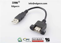 Straight Data Communication Cable Usb Type A Female To Male Length 100mm