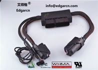 Black Bosch Wiring Harness , Ecu Engine Cable Harness Assembly Iso9001 Approval