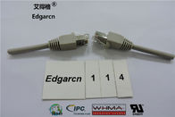 Pvc Material Cat5e Utp Cable Rj45 Plug With Customized Length / Color