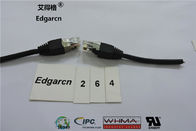 500mm Data Communication Cable ,  8p / 8c Cat5 Network Cable With Right Angle