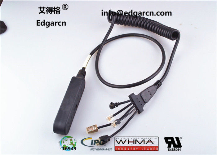 Verifone Black Data Transfer Cable Pvc Material With Ce Approval 8-0736-80 Vx810