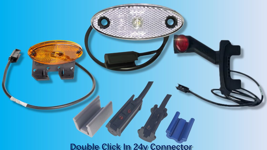 5A-20A Click-In Overmold Connector Automotive Wiring Harness with Optimized Cable Support and Single Marker Clearance Lights