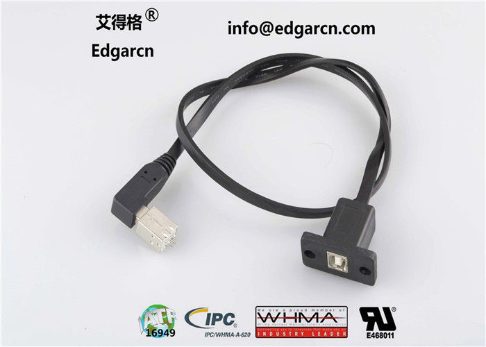 Customized Data Communication Cable Print / Adapter Wire Usb B Type To Usb B Type