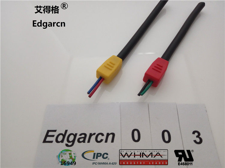 Over Molded Custom Wire Assemblies Cord Strain Relief With Customized Color